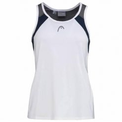 Koszulka bez rękawów damska CLUB 22 Tank Top. Białe topy damskie HEAD, l, bez wzorów, z poliesteru, bez kołnierzyka. Za 146.65 zł.