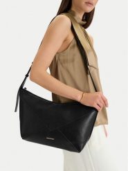 GINO ROSSI Torebka C-LDA8558 Czarny. Czarne torebki klasyczne damskie Gino Rossi, bez wzorów, z materiału, bez dodatków. Za 199.99 zł.