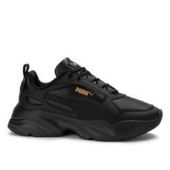 Buty damskie sneakersy sportowe Puma CASSIA 2.0 L. Czarne buty sportowe na co dzień damskie Puma, bez wzorów, z dresówki, trekkingowe. Za 219.00 zł.