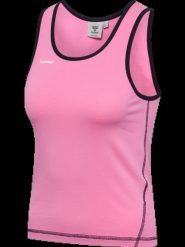 Hummel top bez rękawów hmlI-D EASY TOP z bawełny organicznej. Czerwone topy sportowe damskie HUMMEL, xl, bez wzorów, z bawełny, bez ramiączek. Za 137.50 zł.