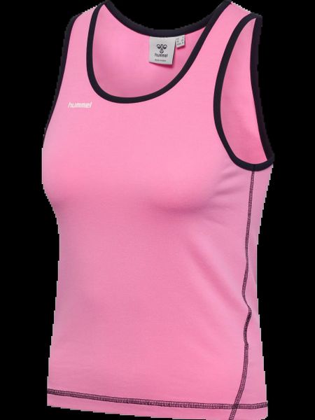 Hummel top bez rękawów hmlI-D EASY TOP z bawełny organicznej. Czerwone topy sportowe damskie HUMMEL, xl, bez wzorów, z bawełny, bez ramiączek. Za 137.50 zł.