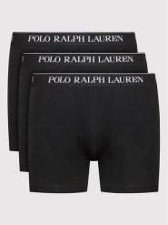 Polo Ralph Lauren Komplet 3 par bokserek 714835887002 Czarny. Czarne bokserki męskie Polo Ralph Lauren, bez wzorów, z bawełny. Za 149.99 zł.