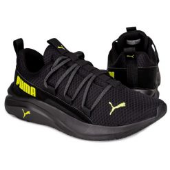 Buty męskie sportowe Puma SOFTRIDE ONE4ALL. Czarne obuwie do biegania damskie Puma. W wyprzedaży za 239.00 zł.