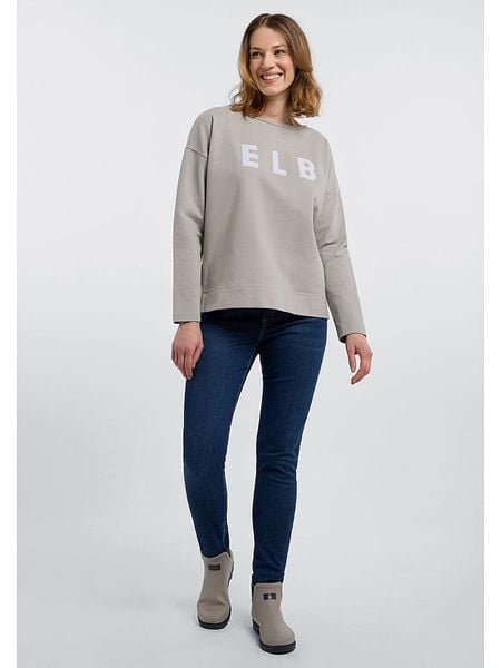 ELBSAND Bluza "Alaia" w kolorze beżowym rozmiar: L. Brązowe bluzy bez kaptura damskie ELBSAND, l. Za 183.59 zł.