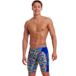Spodenki do pływania Jammery Funky Trunks Choppy Waters. Niebieskie kąpielówki męskie FUNKY TRUNKS, m, bez wzorów, do pływania. Za 219.00 zł.