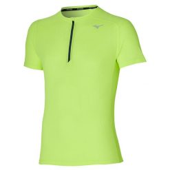 Koszulka Mizuno Dafhz. Zielone t-shirty sportowe męskie Mizuno, l, bez ramiączek, do biegania. Za 208.82 zł.