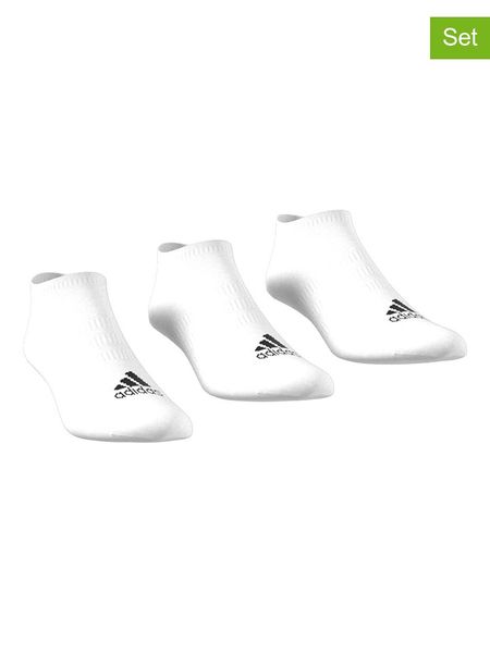 Adidas Skarpety funkcyjne (3 pary) w kolorze białym rozmiar: M. Białe skarpetki męskie Adidas, bez wzorów. Za 41.49 zł.