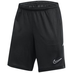 Męskie Spodenki Piłkarskie DriFIT. Czarne szorty męskie Nike, bez kołnierzyka. Za 131.99 zł.