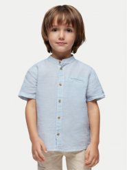 Mayoral Koszula 3113 Niebieski Regular Fit. Niebieskie koszule chłopięce Mayoral, bez wzorów, z bawełny, bez kołnierzyka, bez ramiączek. Za 69.99 zł.