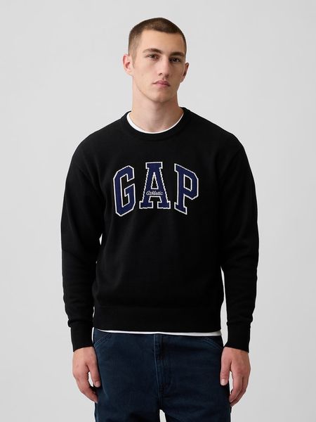 GAP Bluza w kolorze czarnym rozmiar: M. Czarne bluzy bez kaptura męskie GAP, m, z bawełny. Za 149.95 zł.