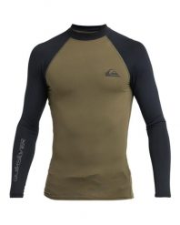Koszulka surfingowa z długim rękawem UPF 50 dla Mężczyzn EVERYDAY Zielony. Zielone koszulki męskie z długim rękawem Quiksilver, m, z elastanu. Za 149.99 zł.