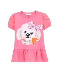 Coccodrillo T-Shirt WC5143202FGK Różowy Regular Fit. Czerwone koszulki dziewczęce COCCODRILLO, bez wzorów, z bawełny, bez ramiączek. Za 39.99 zł.