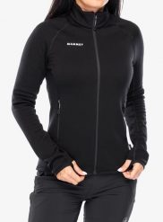 Bluza z zamkiem damska Mammut Aconcagua ML Jkt. Czarne bluzy z kapturem damskie Mammut, m, z materiału. Za 890.99 zł.