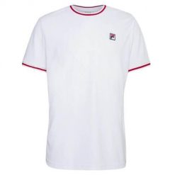 Koszulka sportowa męska Fila Marlon. Białe t-shirty sportowe męskie Fila, m, z bawełny, bez ramiączek. Za 131.99 zł.