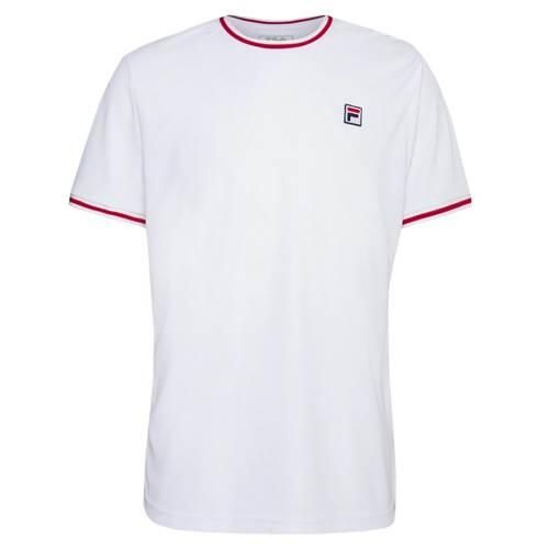 Koszulka sportowa męska Fila Marlon. Białe t-shirty sportowe męskie Fila, m, z bawełny, bez ramiączek. Za 131.99 zł.