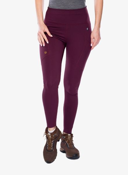 Legginsy damskie Fjallraven Abisko Tights. Fioletowe legginsy damskie Fjällräven, m, bez wzorów, z materiału. Za 641.25 zł.