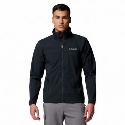 Kurtka softshellowa męska Columbia Heather Canyon II Jacket. Czarne kurtki męskie Columbia, m, bez wzorów, z softshellu, sportowe, bez kaptura. W wyprzedaży za 375.00 zł.