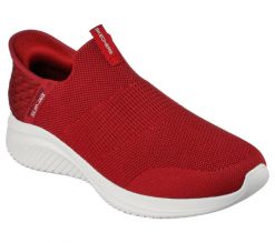 Buty sportowe męskie Skechers Ultra Flex 3.0 Smo. Czerwone buty sportowe na co dzień męskie Skechers, z materiału, bez zapięcia, trekkingowe. Za 490.00 zł.