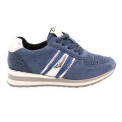 M.Daszyński Buty Sportowe Damskie Niebieskie MR2169. Niebieskie buty sportowe na co dzień damskie bez wzorów, z gumy, trekkingowe. Za 59.98 zł.