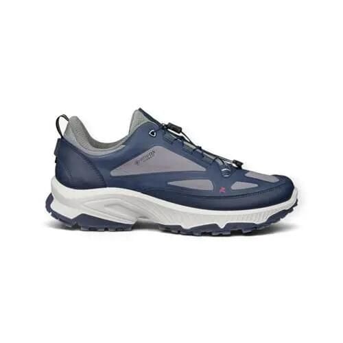 Buty trekkingowe męskie Ecco Receptor XP GTX. Niebieskie buty trekkingowe męskie ECCO, z materiału, bez zapięcia, trekkingowe. Za 889.00 zł.