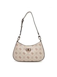 Guess Torebka Emelie Logo HWGP99 28180 Écru. Torebki klasyczne damskie Guess, z aplikacjami, ze skóry, bez dodatków. Za 609.99 zł.