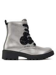 Geox Trapery Jr Casey J3620G 000NF C1009 M Srebrny. Szare kozaki dziewczęce Geox, ze skóry. Za 399.99 zł.