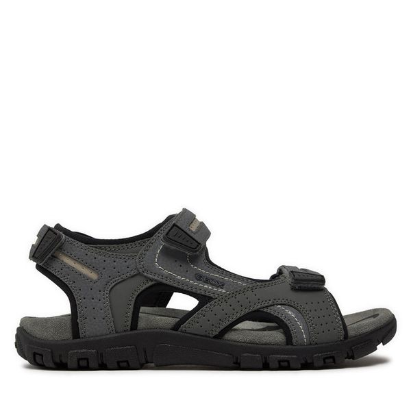 Sandały Geox. Szare sandały męskie Geox, bez zapięcia. Za 299.99 zł.