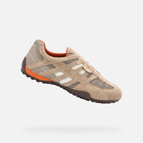 Buty do chodzenia męskie Geox U Snake Beigedk Orange. Brązowe buty fitness męskie Geox, do biegania. Za 591.45 zł.