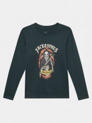 Jack & Jones Junior Bluzka 12247588 Zielony Standard Fit. Zielone t-shirty chłopięce JACK & JONES Junior, bez wzorów, z bawełny, bez ramiączek. Za 89.99 zł.