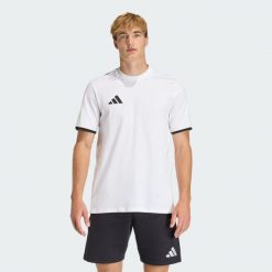 Koszulka Entrada26. Białe t-shirty sportowe męskie Adidas, z dzianiny, bez ramiączek, do piłki nożnej. Za 78.99 zł.