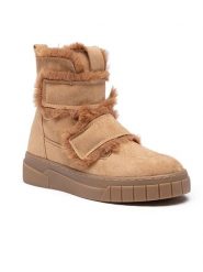 Foreverfolie Kozaki zimowe w kolorze jasnobrązowym rozmiar: 36. Brązowe kozaki damskie Foreverfolie, bez obcasa. Za 130.99 zł.