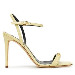 Sandały Elisabetta Franchi. Żółte sandały damskie Elisabetta Franchi, bez wzorów, bez obcasa, na szpilce. Za 1,429.00 zł.