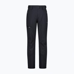 Spodnie narciarskie damskie CMP 34W3946. Niebieskie spodnie dresowe damskie CMP, na zimę, bez wzorów. Za 419.99 zł.