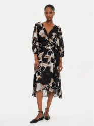 DKNY Sukienka codzienna DD4E6573 Czarny Regular Fit. Czarne sukienki damskie DKNY, na co dzień, bez wzorów, z syntetyku, bez kołnierzyka, bez ramiączek, proste. Za 419.99 zł.