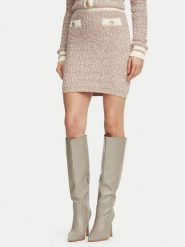Guess Spódnica mini 0000306227972 Beżowy Regular Fit. Brązowe spódniczki damskie Guess, l, z aplikacjami, mini. Za 434.99 zł.