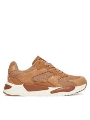 Guess Sneakersy J5BZ49 L0870 Brązowy. Brązowe buty sportowe dziewczęce Guess, z aplikacjami, ze skóry, bez zapięcia. Za 174.99 zł.