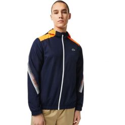 Kurtka sportowa męska Lacoste. Niebieskie kurtki treningowe męskie Lacoste, m, bez wzorów, tenisowe. Za 417.00 zł.