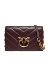 PINKO Torebka Love Click Classic PE 25 PLTT 100063 A136 Fioletowy. Fioletowe listonoszki damskie Pinko, bez wzorów, ze skóry, bez dodatków. Za 929.99 zł.