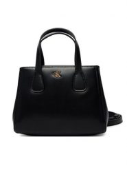 Calvin Klein Torebka Ck Mini Tote Crossbody LV04F3520G Czarny. Czarne torebki klasyczne damskie CALVIN KLEIN, bez wzorów, ze skóry, bez dodatków. Za 529.99 zł.