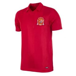 Koszulka piłkarska retro dla dorosłych Hiszpania 1984 - Czerwona. Czerwone t-shirty sportowe męskie COPA FOOTBALL, bez ramiączek, do piłki nożnej. Za 255.58 zł.
