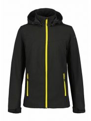 Icepeak Kurtka softshellowa "Brimfield" w kolorze czarno-żółtym rozmiar: 52. Czarne kurtki outdoor męskie ICEPEAK, bez wzorów, bez kaptura. Za 200.60 zł.