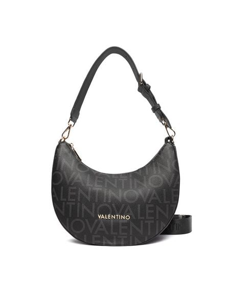 Valentino Torebka Regina Re VBS9IS07 Czarny. Czarne torebki klasyczne damskie Valentino, bez wzorów, ze skóry, bez dodatków. Za 499.99 zł.