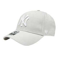 Czapka Z Daszkiem MVP New York Yankees. Szare czapki męskie 47 Brand, bez wzorów, z bawełny. Za 160.99 zł.