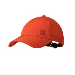 Czapka z daszkiem BUFF SUMMIT CAP SOLID. Czerwone czapki męskie Buff, bez wzorów, sportowe. Za 104.99 zł.