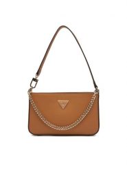 Guess Torebka Noelle II Mini HWZG96 72720 Brązowy. Brązowe torebki klasyczne damskie Guess, z aplikacjami, ze skóry, bez dodatków. Za 309.99 zł.