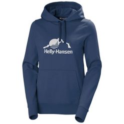 Bluza damska z kapturem Helly Hansen Nord Graphic. Niebieskie bluzy z kapturem damskie Helly Hansen, xs, z bawełny. Za 385.00 zł.