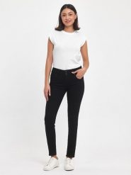 LTB Dżinsy "Molly M" - Slim fit - w kolorze czarnym rozmiar: W25/L34. Czarne jeansy damskie LTB, z podwyższonym stanem. Za 92.21 zł.