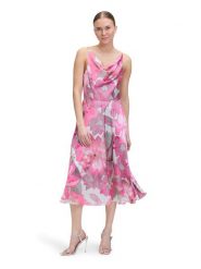 Vera Mont Sukienka w kolorze kremowo-różowym rozmiar: 36. Brązowe sukienki damskie Vera Mont, s, bez wzorów, z materiału, bez kołnierzyka, bez ramiączek, midi. Za 260.99 zł.