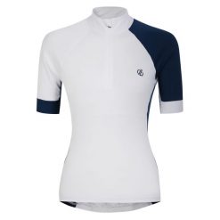 Koszulka Kolarska Dla Kobiet Compassion III. Białe bluzki damskie Dare 2b, s, bez wzorów, sportowe, bez kołnierzyka, bez ramiączek. Za 68.99 zł.