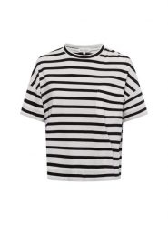Marc O'Polo Koszulka damska Kobiety Bawełna czarny|biały w paski, XS. Białe t-shirty damskie Marc O´Polo, xs, bez wzorów, z bawełny, bez kołnierzyka. Za 299.95 zł.